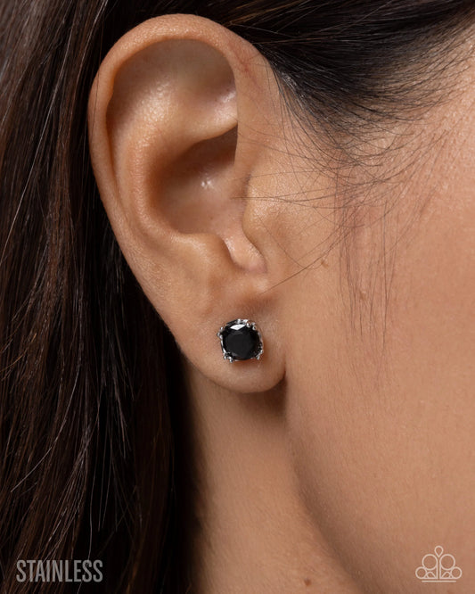 A Change of Color - black - Paparazzi earrings